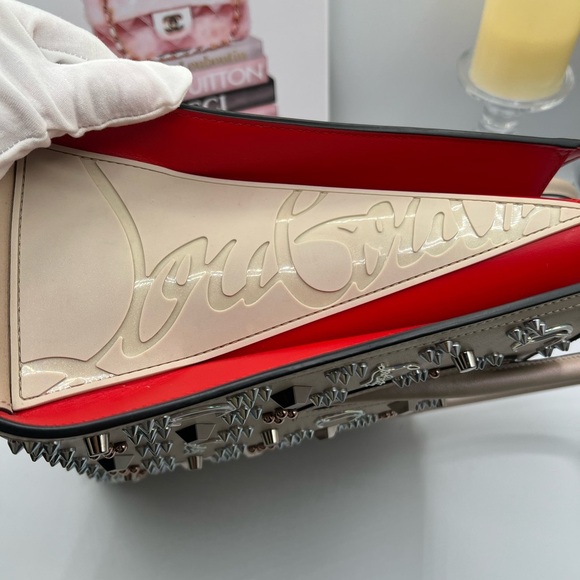 Christian Louboutin Authentic Paloma Medium Tote - Leche Biege - Picture 11 of 16